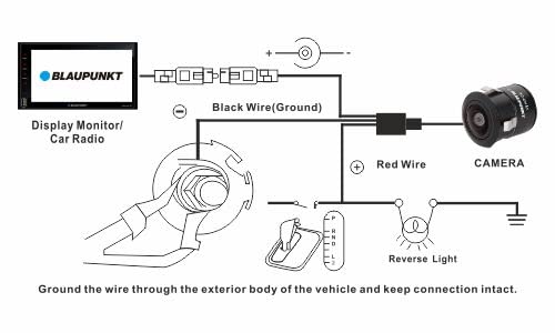 Blaupunkt BC DH2.4 Universal Front/Rear Bumper Camera w/ Moving Guidelines