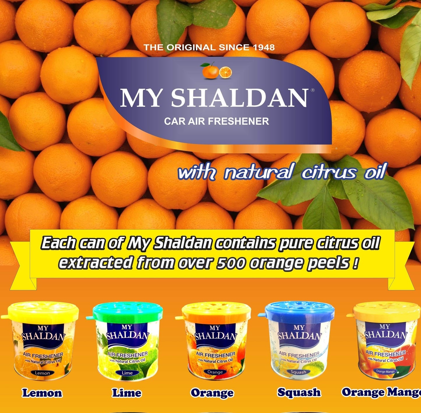 My Shaldan Squash Gel Car/Home Air Freshener (80 gms)