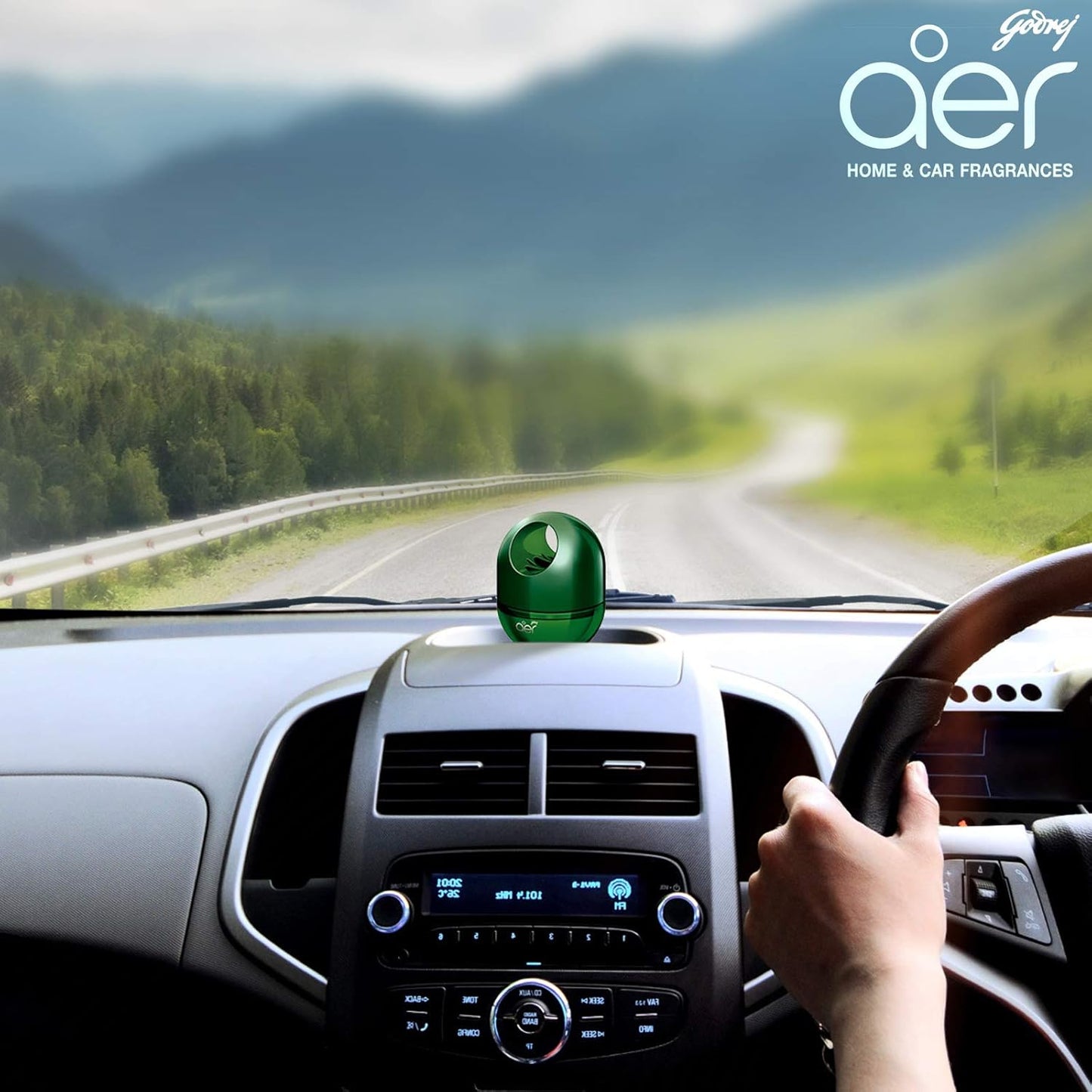 Godrej Aer Twist Car/Home Gel Fresh Forest Drizzle (45 g)