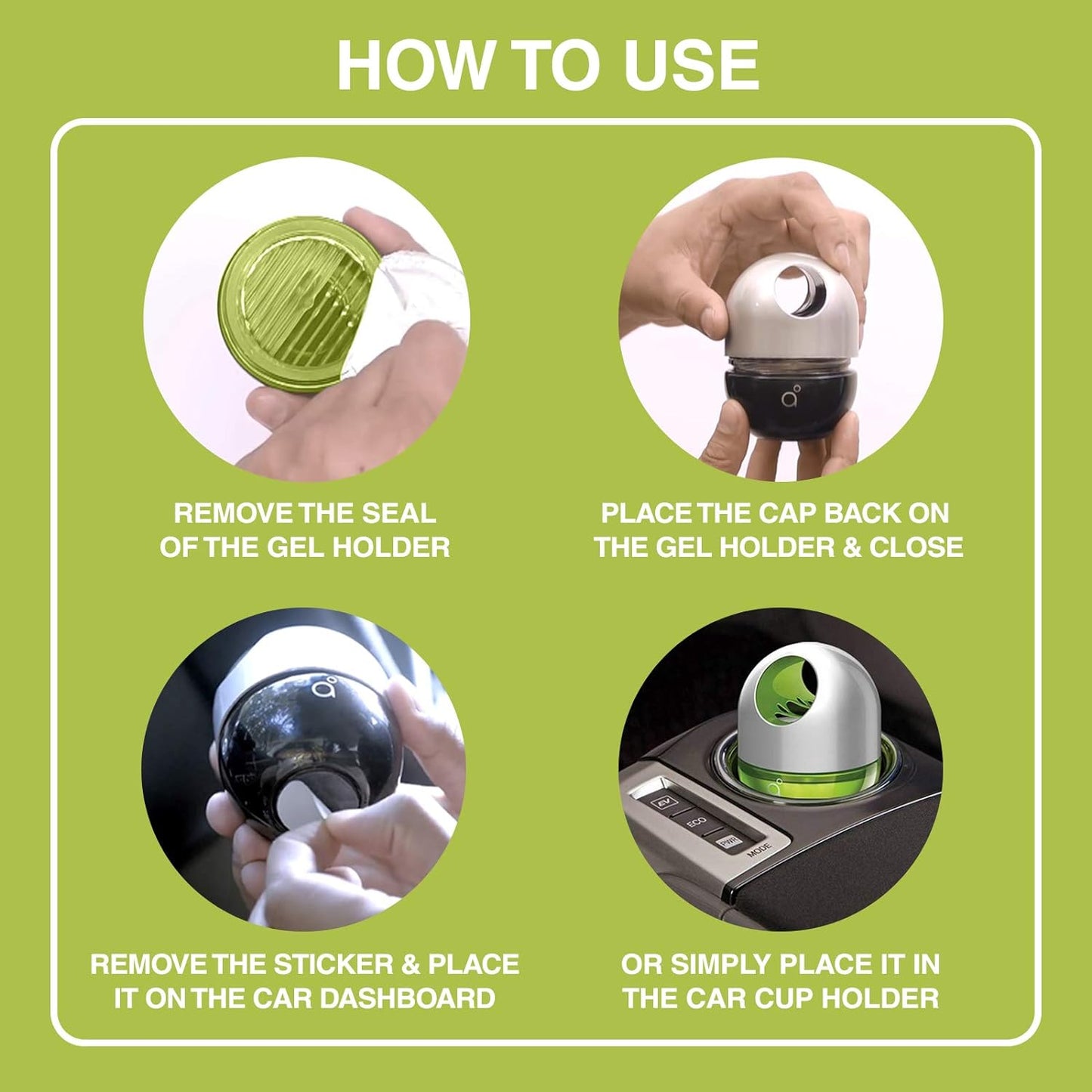 Godrej Aer Twist Car/Home Gel Fresh Lush Green (45 g)