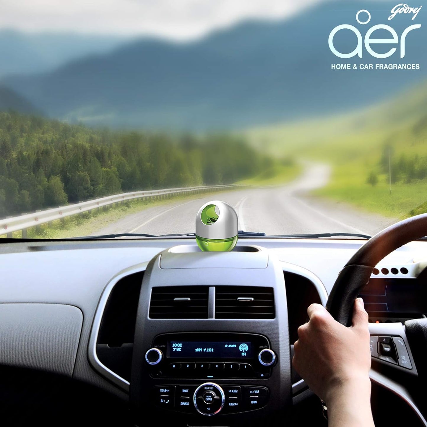 Godrej Aer Twist Car/Home Gel Fresh Lush Green (45 g)