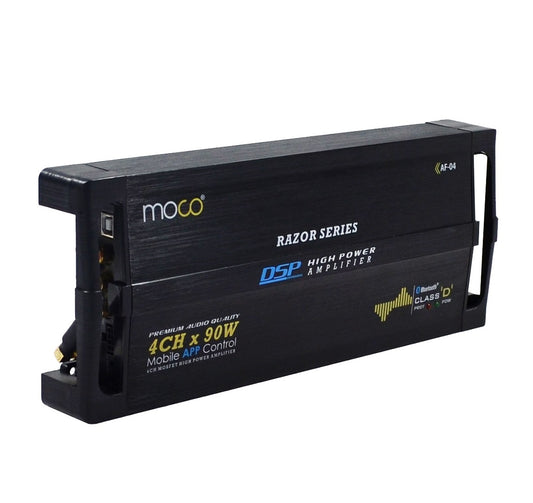 Moco AF-04 4 Channel Class D DSP Amplifier (RMS: 90W*4 Peak: 140W*4)
