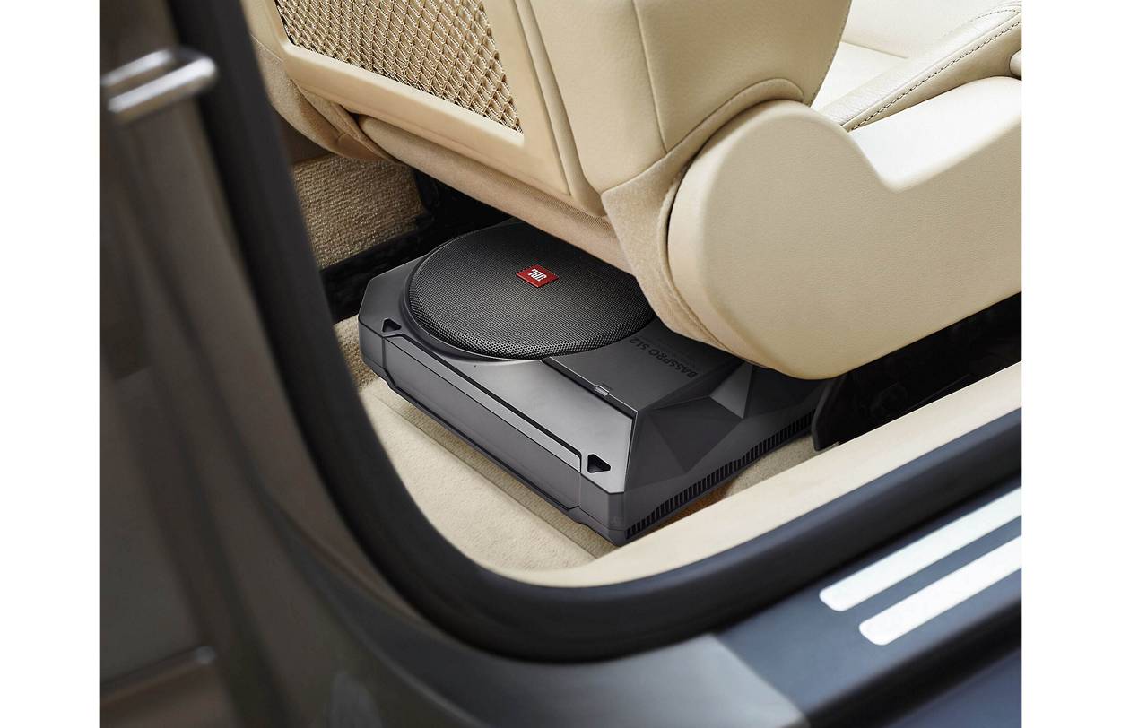 JBL Basspro SL2 8" Class D Compact Underseat Subwoofer w/ Bass Controller (125W RMS)