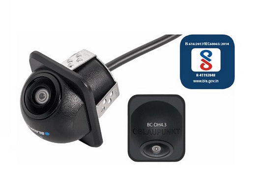 Blaupunkt BC DH 4.3 SD/AHD Universal OE Fitment Type Front/Rear Number Plate Camera w/ Dynamic Guidelines