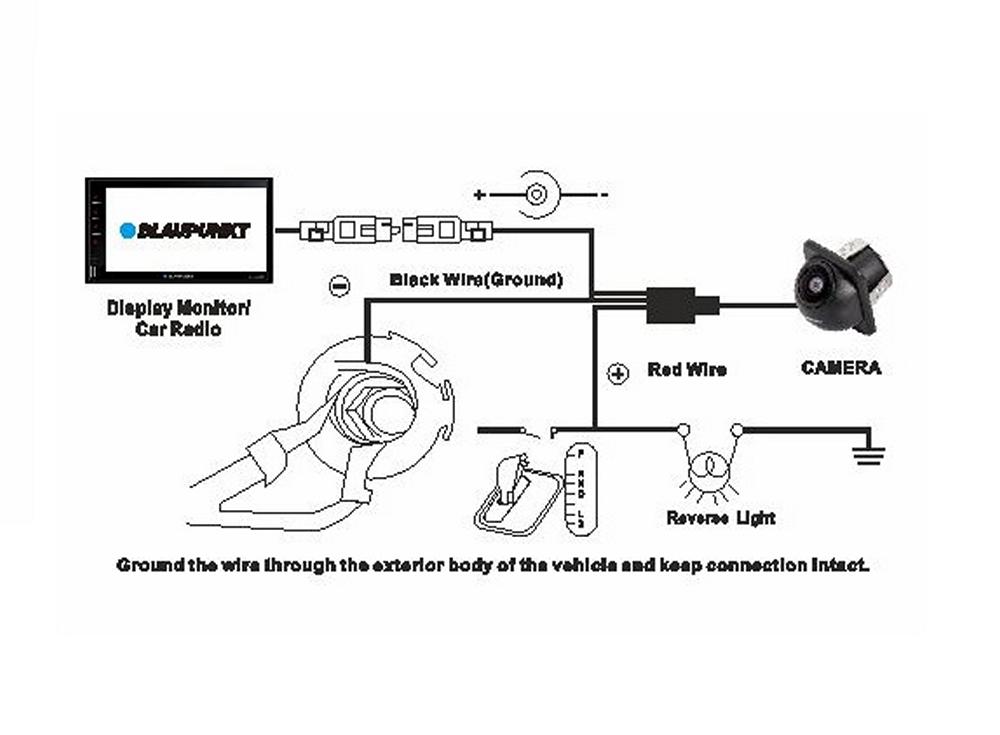 Blaupunkt BC DH 4.3 SD/AHD Universal OE Fitment Type Front/Rear Number Plate Camera w/ Dynamic Guidelines