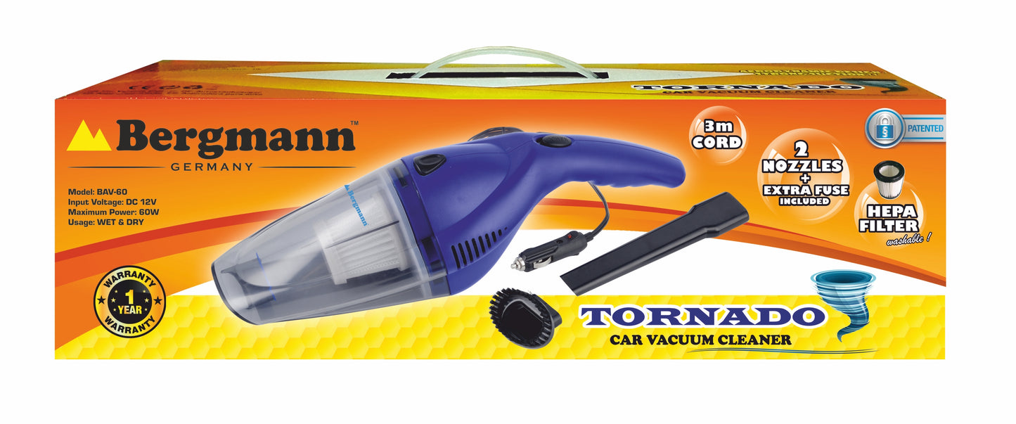 Bergmann Tornado Car Vacuum Cleaner