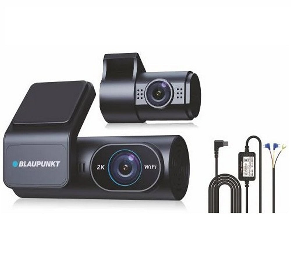 Blaupunkt DC 5050 WIFI DASHCAM/DVR G-Sensor, (BIS) certified 2K (Front) 1080P (Rear), Dual Camera, Hardwire Kit Included