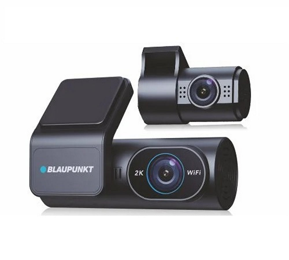 Blaupunkt DC 5050 WIFI DASHCAM/DVR G-Sensor, (BIS) certified 2K (Front) 1080P (Rear), Dual Camera, Hardwire Kit Included