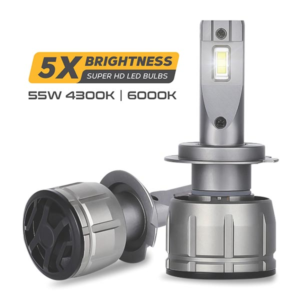 DHC F55 110W Auto LED Bulbs/Lamps (4300K & 6000K)