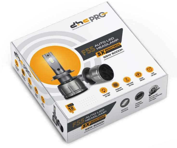 DHC F55 110W Auto LED Bulbs/Lamps (4300K & 6000K)
