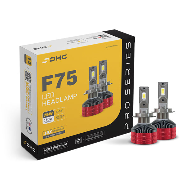 DHC F75 150W Auto LED Bulbs/Lamps (4300K & 6000K)