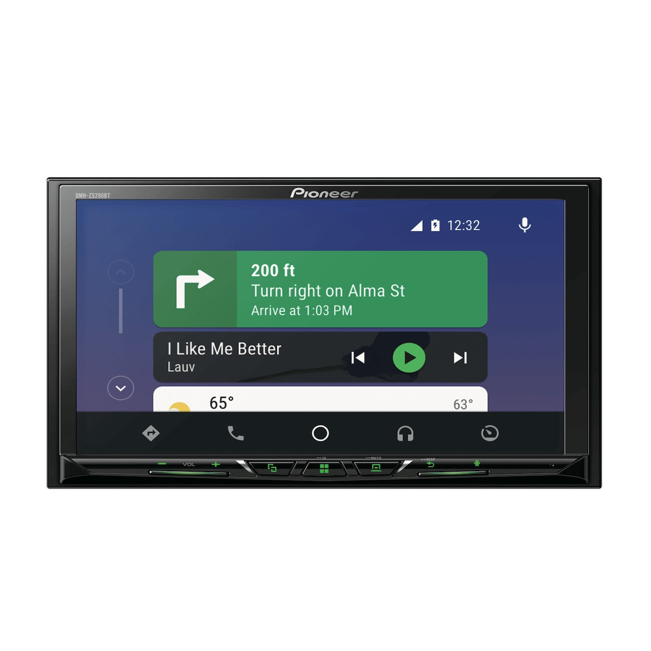 Pioneer DMH-Z5290BT 7" Digital Media Receiver (Touchscreen, Android Auto, Apple Car Play, Web Link, Dual Camera Input)