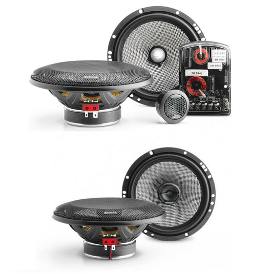 Combo of Focal Performance Access 165AS & 165AC 6.5" Component & Coaxial Speakers (60W RMS 120W Peak)