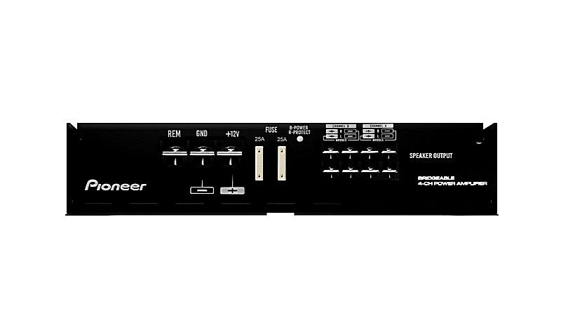 Pioneer GM-EL704 Class A/B 4/3/2 Channel Amplifier (RMS: 70W*4 (4Ω) 95W*4 (2Ω))
