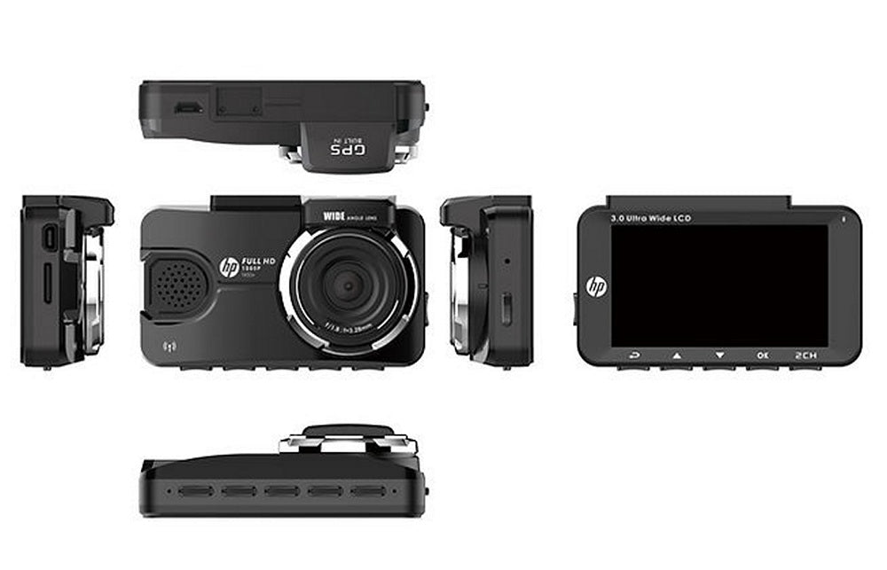 HP F450X DASHCAM/DVR WIFI, G-Sensor, GPS, ADAS, Super Capacitor, FULL HD 1080P