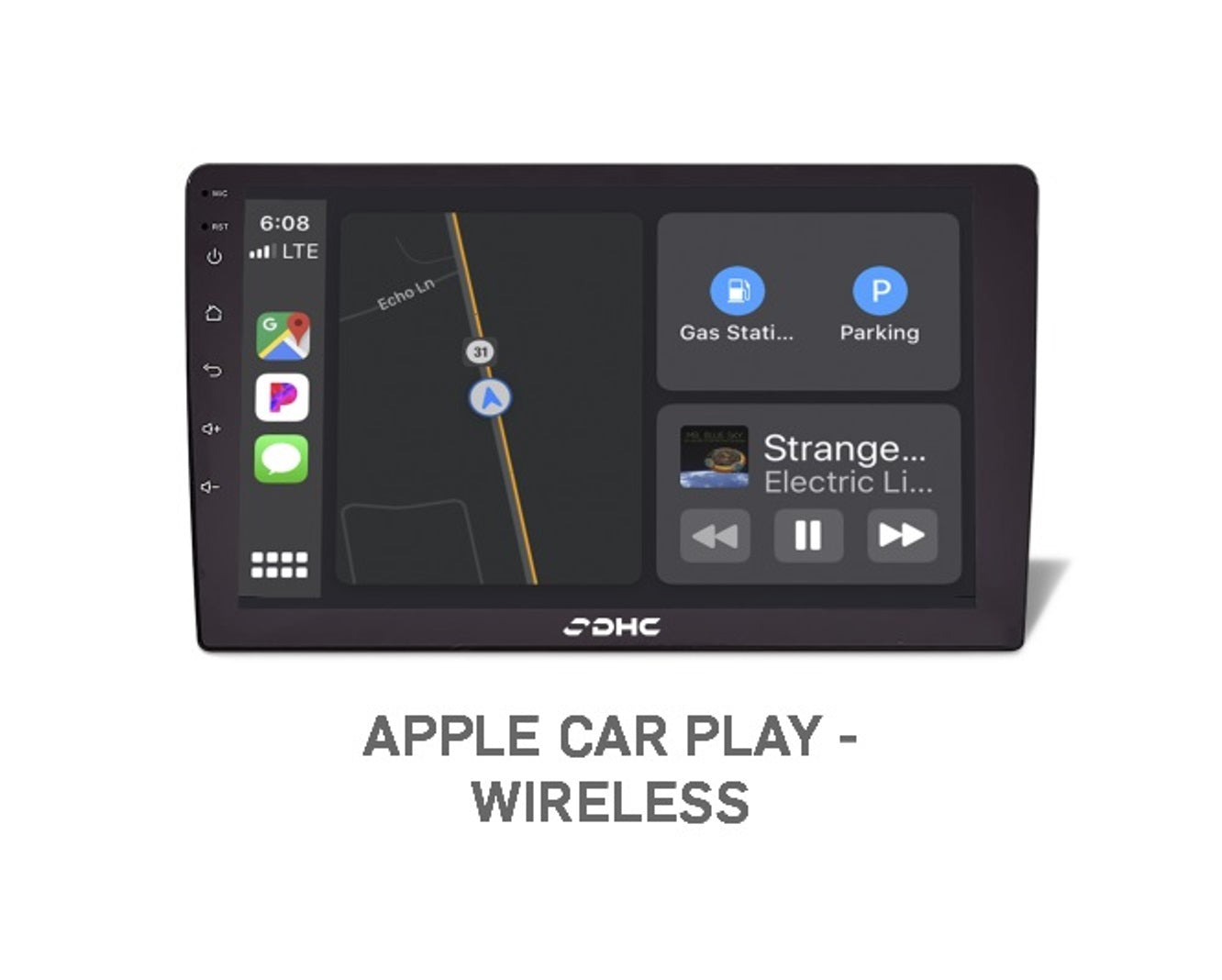 DHC INOX 9 & 10" Digital Multimedia Player - Touchscreen | Wireless Android Auto & Car Play | 2GB/32GB | IPS Display | Split Screen | 360 Degree Camera Support