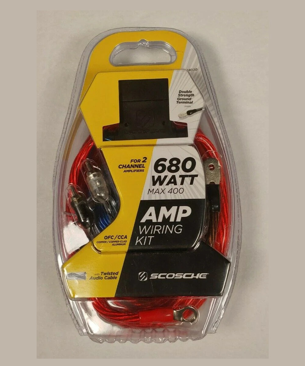 Scosche KPA8CCSD 8 AWG Mono/2 Channel Amplifier Wiring Kit (680 Watts) –  theWinkel