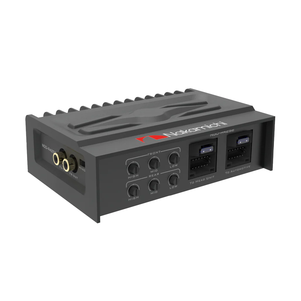 Nakamichi NGO-A4252 4/3/2 Channel Class A/B Android Unit Power Amplifier (RMS: 40W*4 (4Ω) 70W*4 Peak)