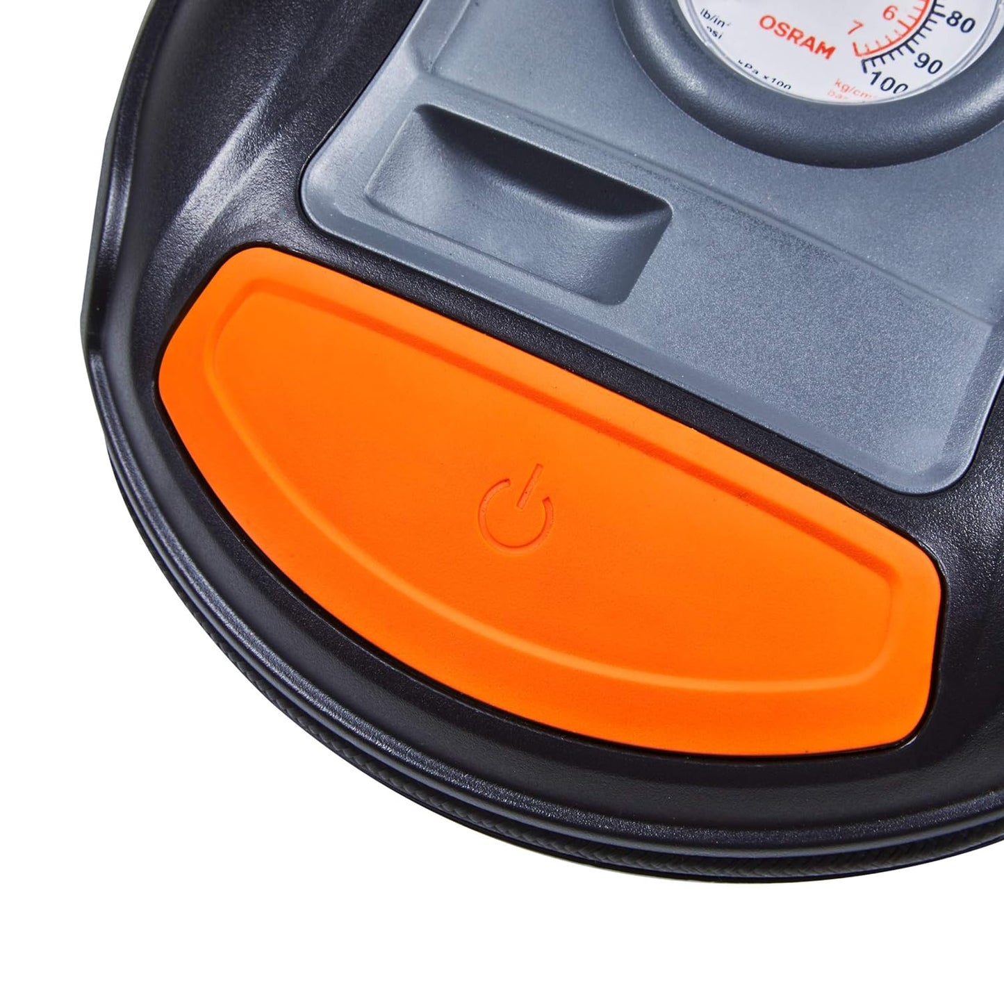 Osram OTI200 TYREInflate 200 Compact & Portable Car & Bike Tyre Inflator | 12V DC, 120W, 100% Copper Motor | Analog Gauge with Preset & Auto Cut-Off | Windup Cable | Black