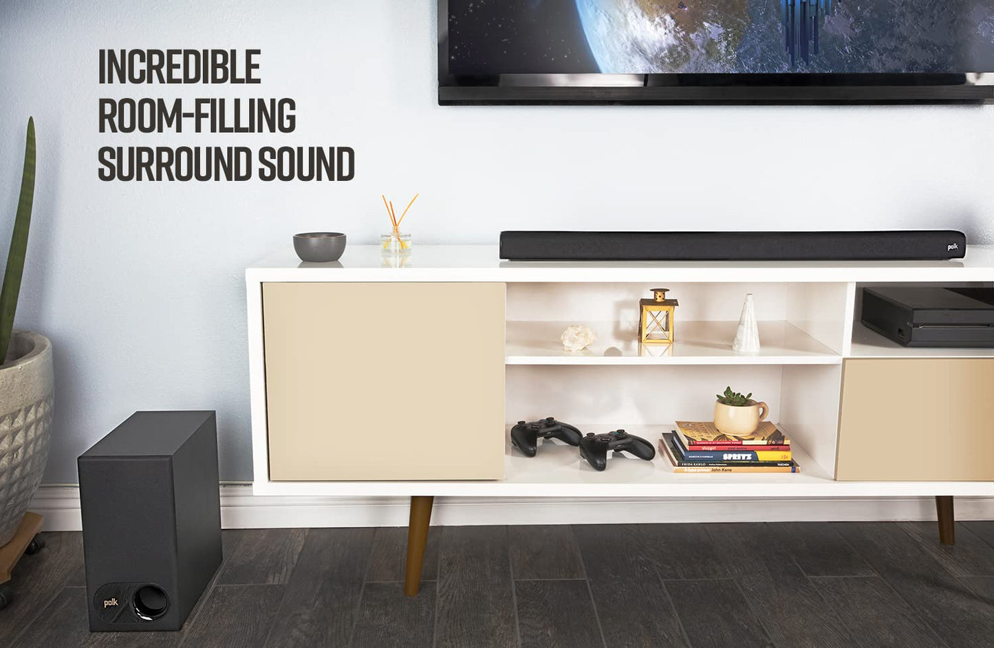 Polk Audio Signa S2 2.1 Universal TV Sound Bar and Wireless Subwoofer System (120W)