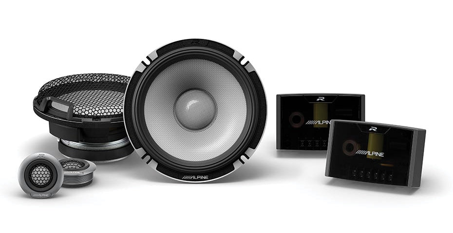 Alpine R2-S652 Next-Generation R2 Series 6.5" High Design Component Speakers (100W RMS 300W Peak)