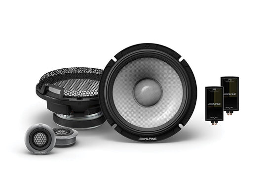 Alpine R2-S65C R2 Series 6.5" Component Speakers (100W RMS 300W Peak)