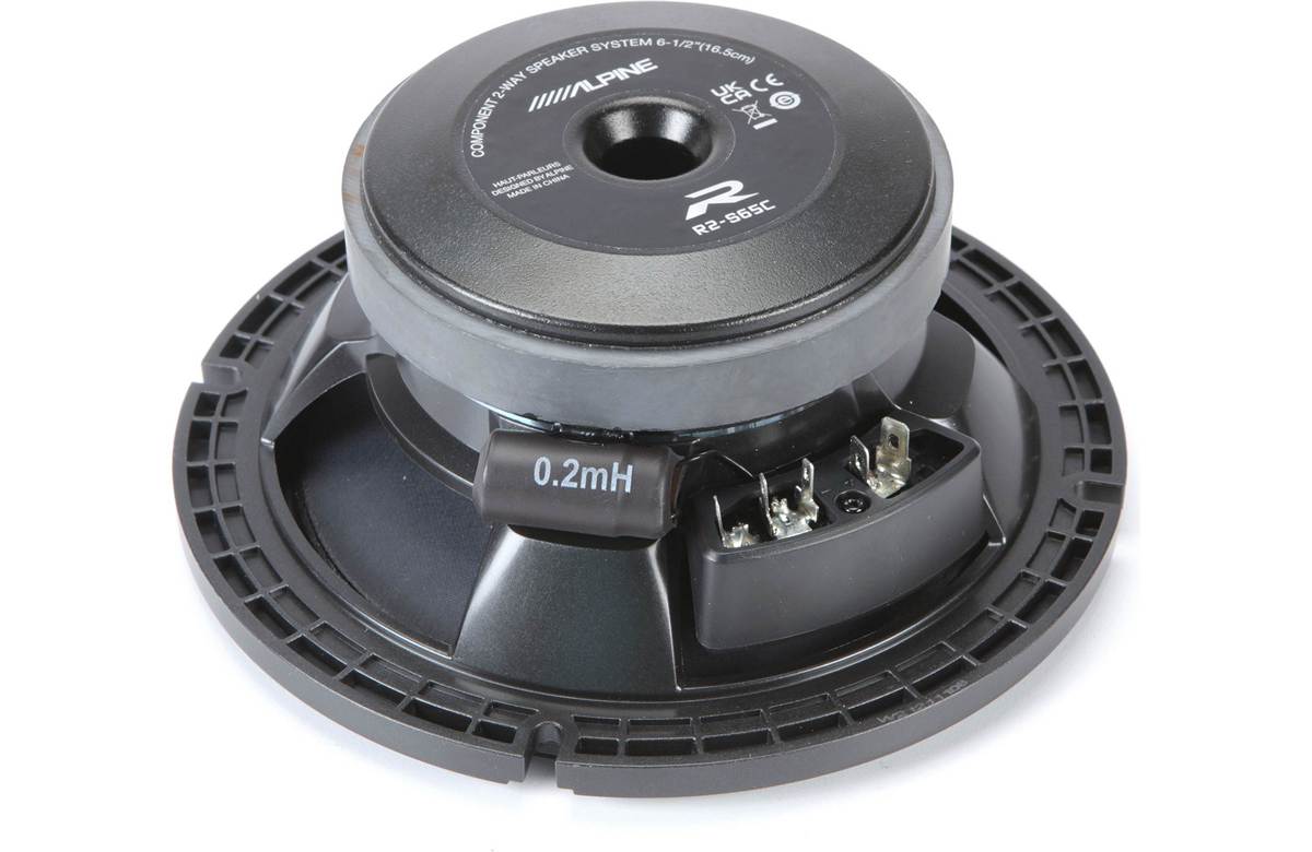 Alpine R2-S65C R2 Series 6.5" Component Speakers (100W RMS 300W Peak)