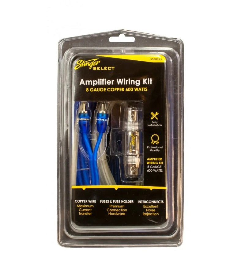 Stinger SS600XS 8 AWG OFC Amplifier Wiring Kit (600W)