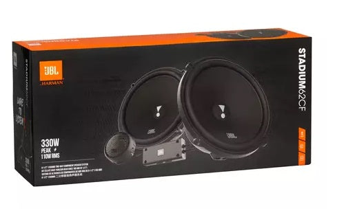 JBL Stadium 62CF 6.5" Gap Switchable Crossover Component Speakers (110W RMS 330W Peak)