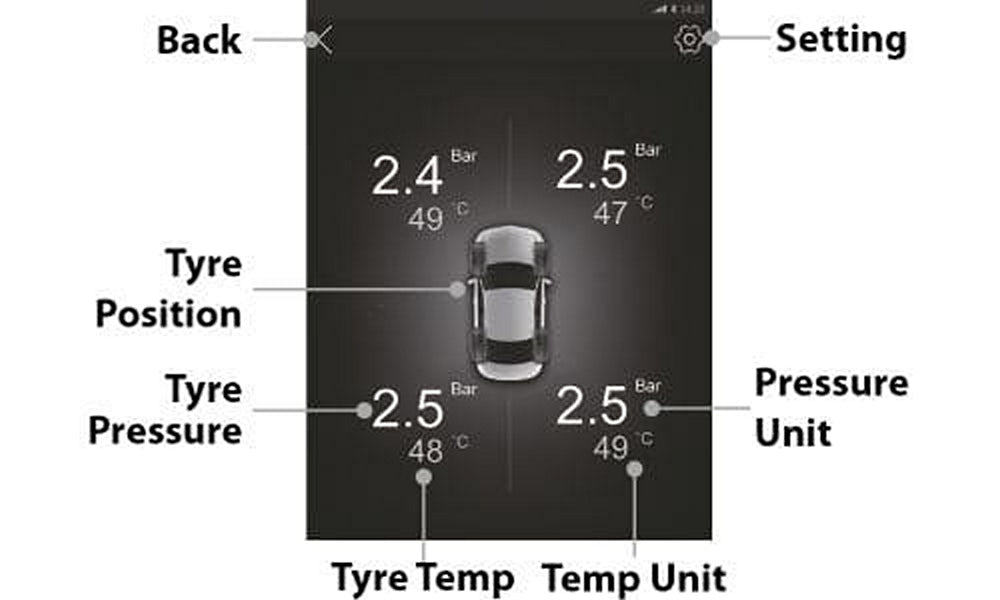 Blaupunkt TPMS IN-DASH USB 4.2 w/ wireless USB receiver compatible with Android radios