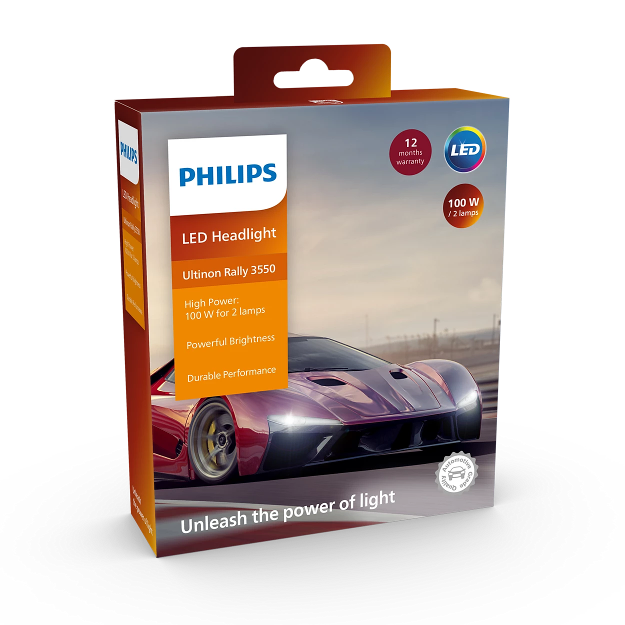 Philips Ultinon Rally 3550 HL 100W Car Led Lamps/Bulbs (6500K)
