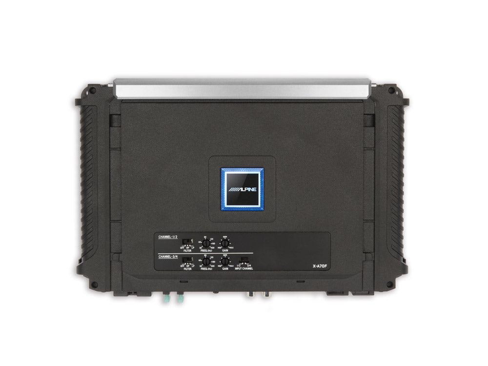 Alpine X-A70F X-Series Class D High Power 4/3/2 Channel Digital Amplifier (RMS: 120W*4 (4Ω) 175W*4 (2Ω) 1400W Peak)