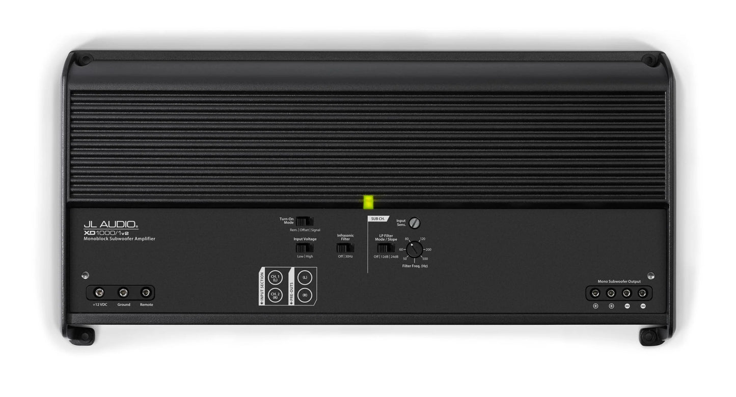 JL Audio XD1000/1v2 Class D Mono Amplifier (RMS: 1000W (2Ω) 600W (4Ω))