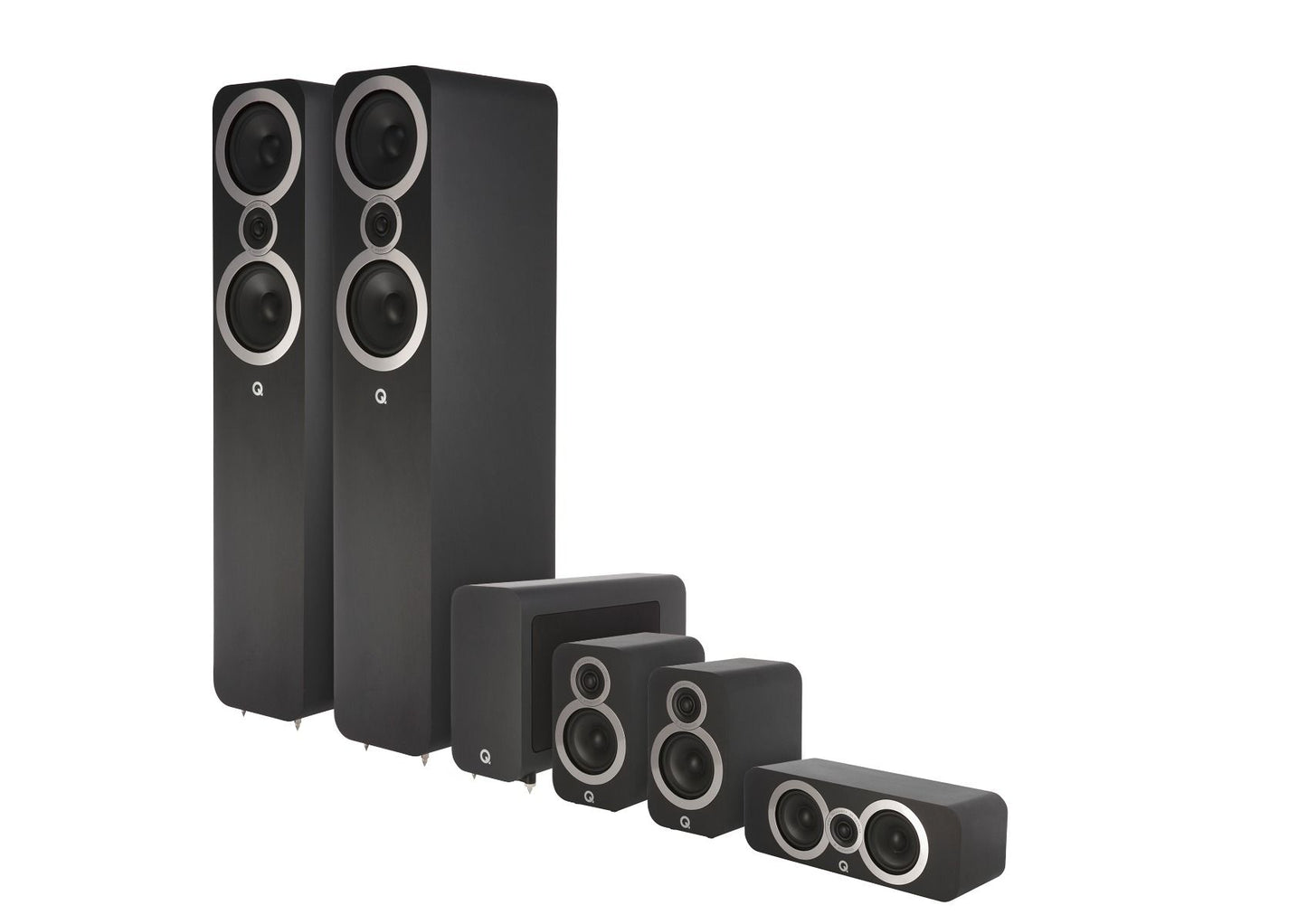 Q Acoustics 3050i 5.1 Home Cinema Speaker Package (Carbon Black)