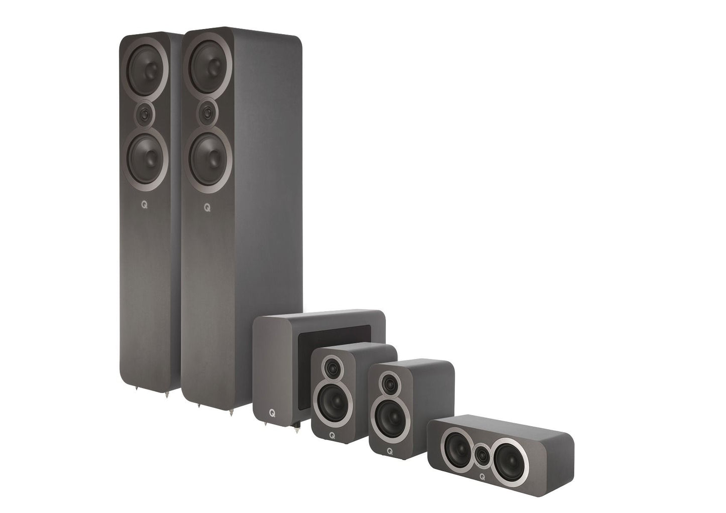Q Acoustics 3050i 5.1 Home Cinema Speaker Package (Carbon Black)