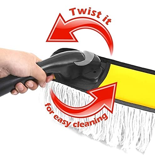 Bergmann Gladiator Twister Car Duster (with Wax-Baked Cotton Strands), White, Extra Large