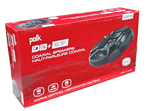 Polk Audio DB652 DB+ 6.5" Coaxial Speakers Marine Certified (100W RMS 300W Peak)