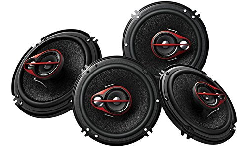 Pioneer TS-R1651D-2 3-Way Coaxial Speakers Pack of 4 (40W RMS 300W Peak)