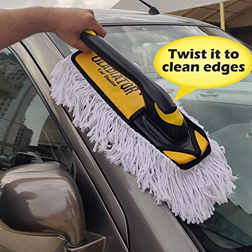 Bergmann Gladiator Twister Car Duster (with Wax-Baked Cotton Strands), White, Extra Large