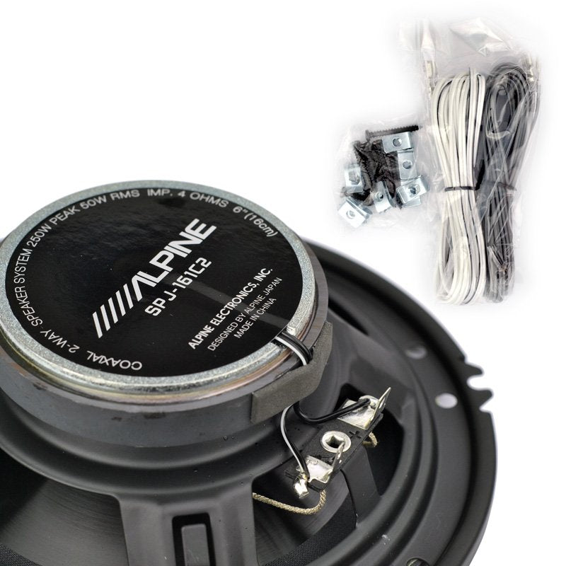 Alpine SPJ-161C2 6.5" Coaxial Speakers (50W RMS 250W Peak)