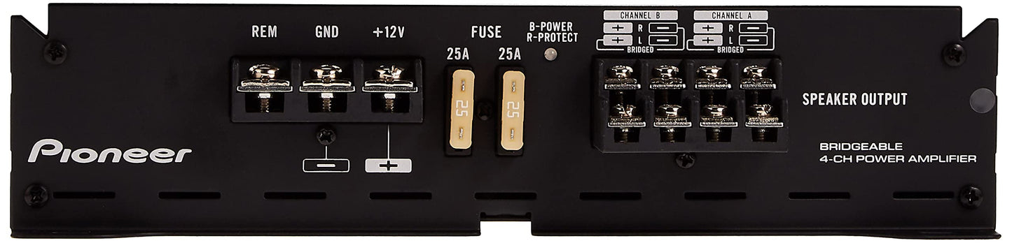 Pioneer GM-E7004 Class A/B 4/3/2 Channel Amplifier (RMS: 70W*4 (4Ω) 95W*4 (2Ω)