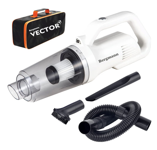 Bergmann Vector Cordless Handheld Car & Home Vacuum Cleaner (White)