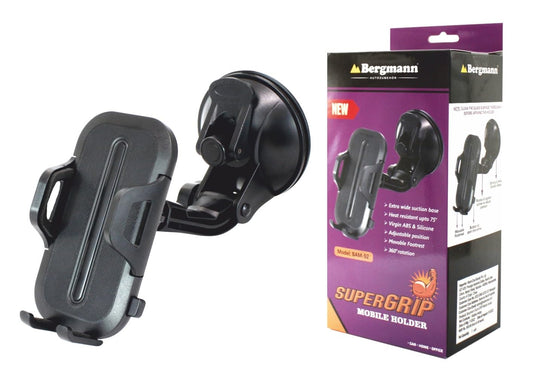 Bergmann SuperGrip Mobile Holder for Car Windshield & Dashboard (Universal)