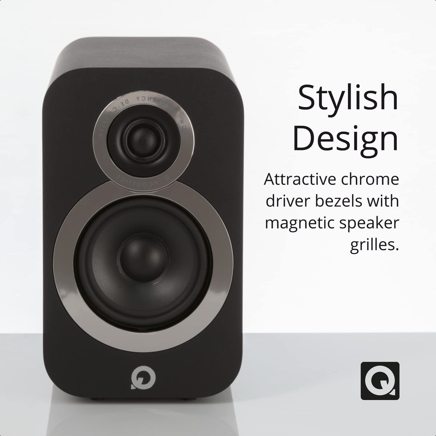 Q ACOUSTICS 3010i Compact Bookshelf Speakers - Pair - Carbon Black