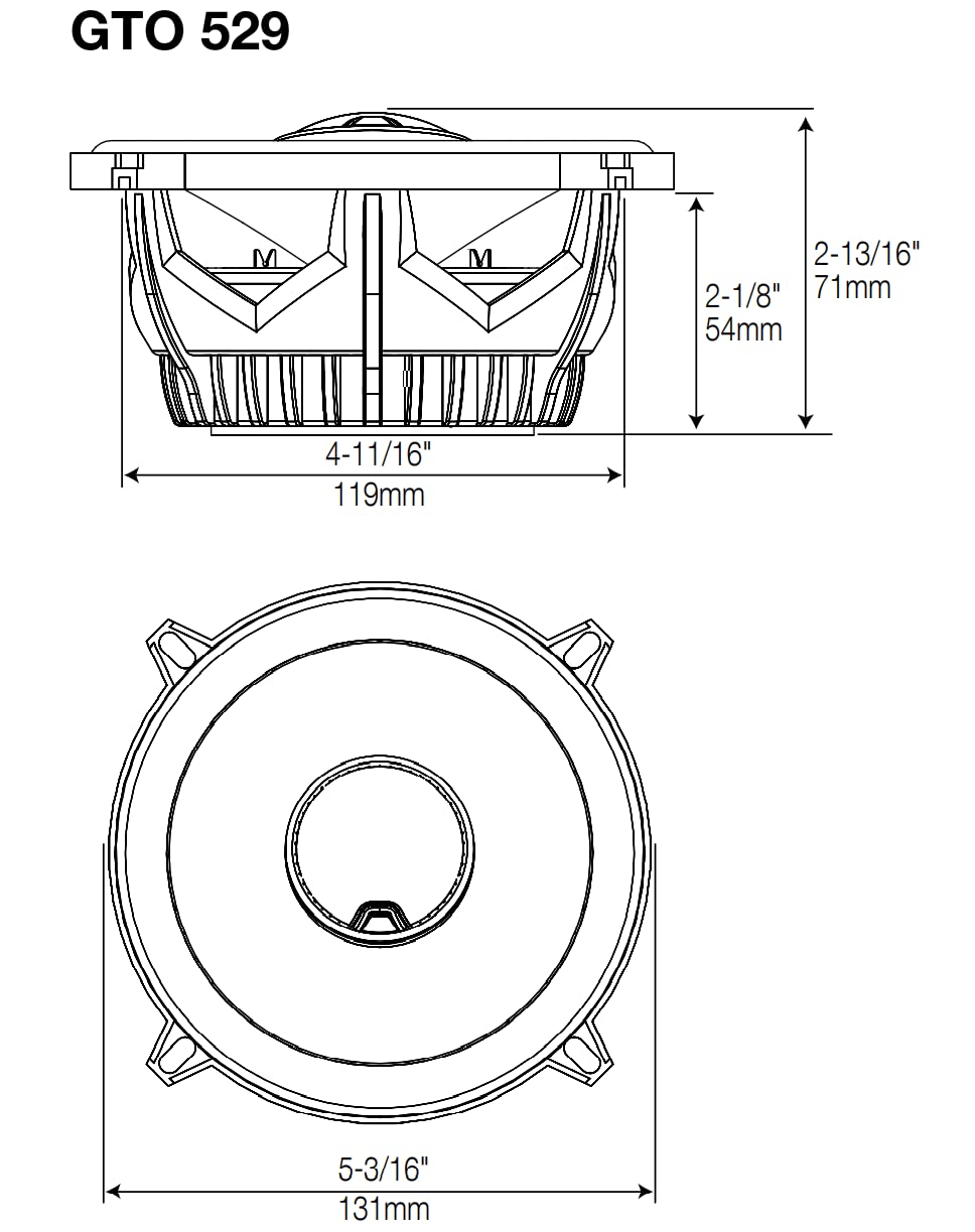 JBL GTO609C 6.5" Component Speakers (90W RMS 270W Peak)