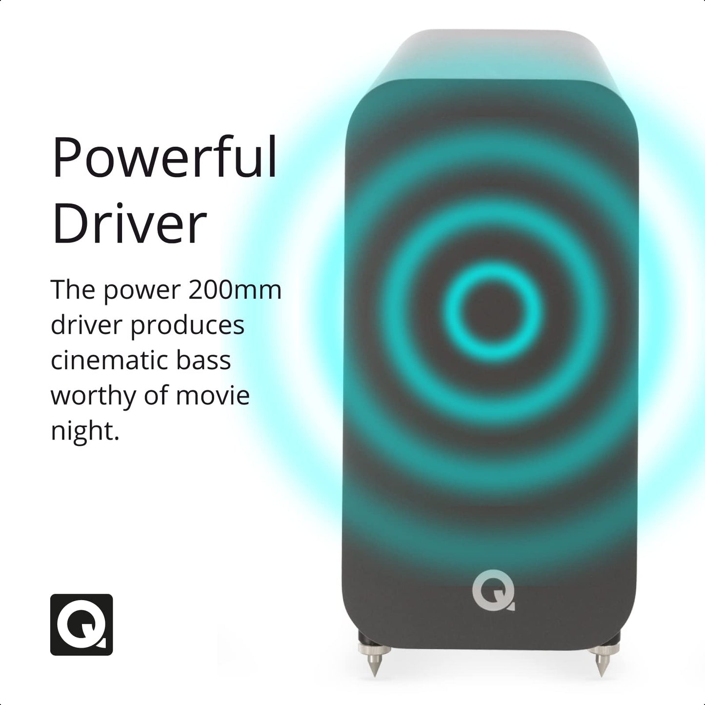 Q Acoustics 3060S Class D Active/Powered Bassbox (150W RMS)