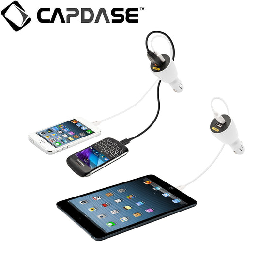 Capdase Dual USB CAR Charger CA00-RG02 REVO G2 1 Amp (5W) White