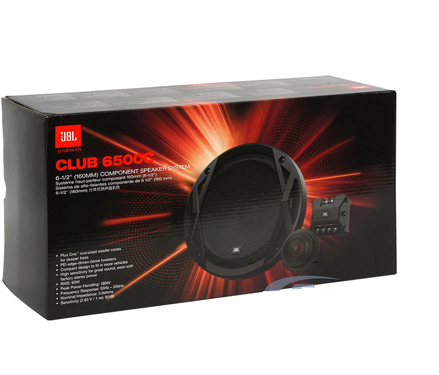 Jbl Club 6500C 6.5" Component Speakers (60W RMS, 180W Peak)