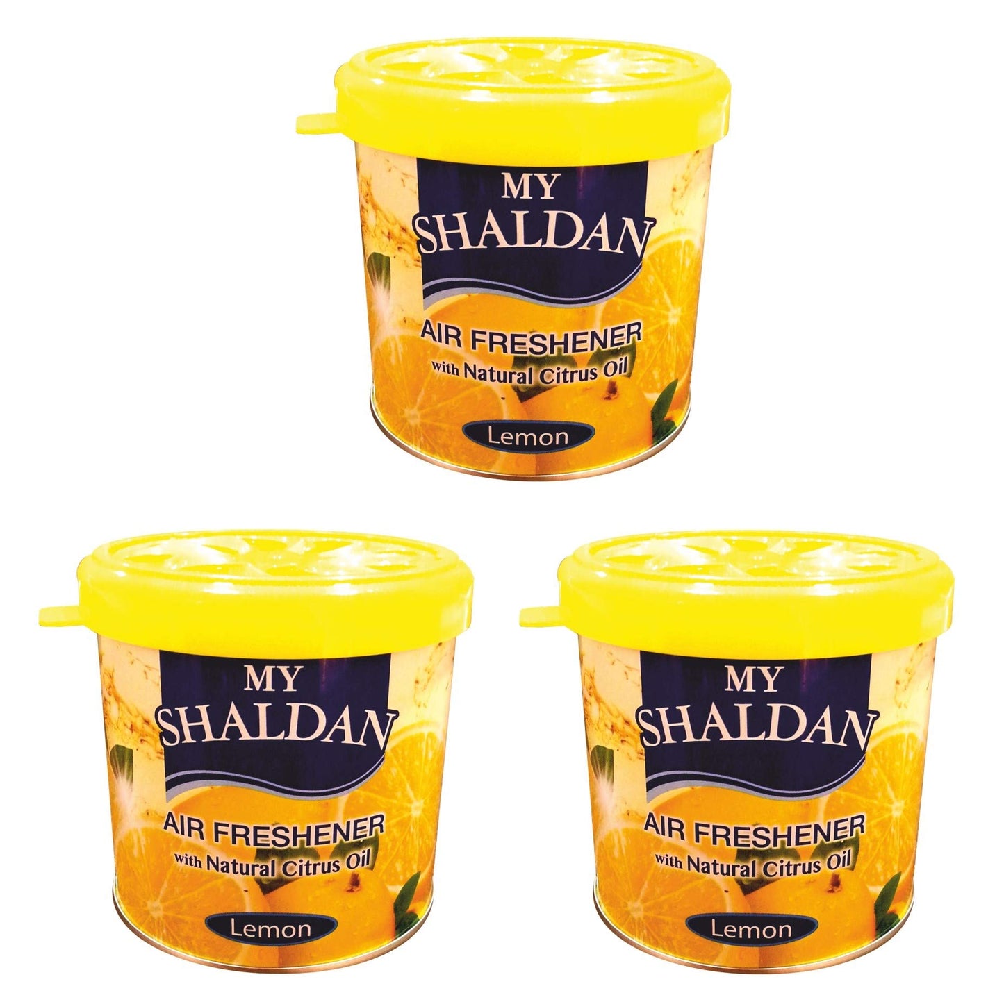 My Shaldan Lemon Gel Car/Home Air Freshener (80 gms*3)