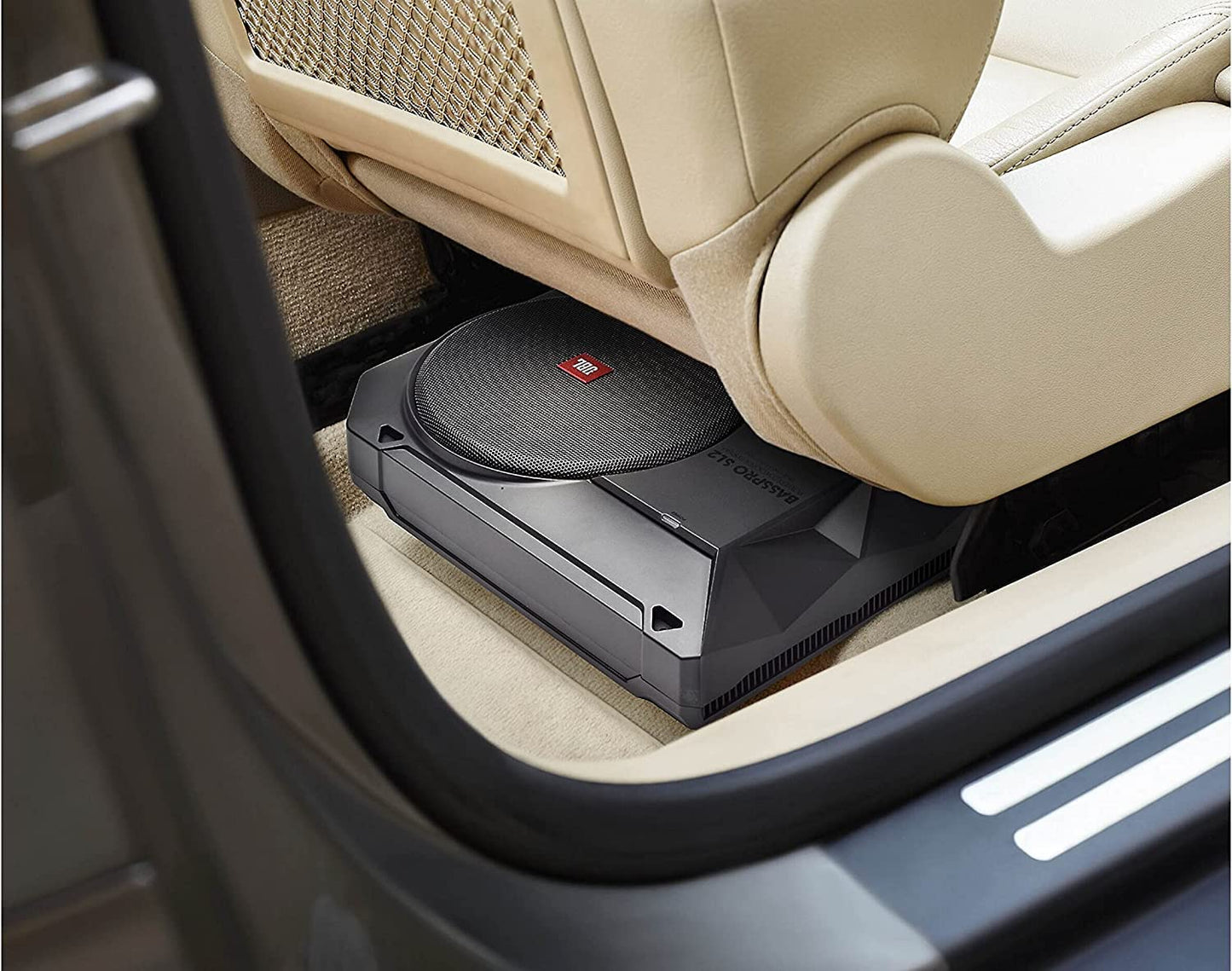 JBL BassPro SL cm 20.32 cm (8-inch) 125W RMS Powered Under-Seat Compact Subwoofer Enclosure System (Black)